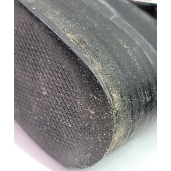 Steve Madden Black Leather Zip Ankle Boots Womens Size 7 Gothic Biker Ladies - Picture 15 of 16